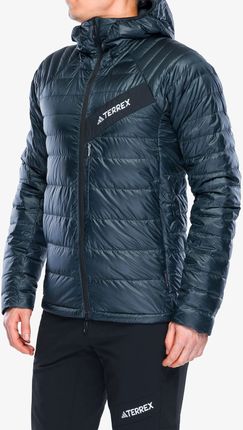 Kurtka puchowa adidas TERREX Techrock CLIMAWARM+ Down Hooded Jacket - carbon