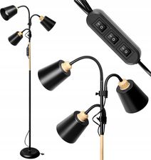Zdjęcie Lampa stojąca VIRONE GRACE 3P czarna 192cm E27 3x18W (LS5B) - Góra Kalwaria