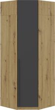 Zdjęcie Intermeble SZAFA VESTI NAROŻNA 91X243 1D DĄB ARTISAN / ANTRACYT - Łódź