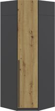 Zdjęcie Intermeble SZAFA VESTI NAROŻNA 91X243 1D ANTRACYT / DĄB ARTISAN - Łódź