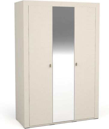 Dolmar Szafa trzydrzwiowa z lustrem kaszmir MOSSA MO2, ryflowane fronty (CK14298)