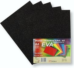 Zdjęcie Pianka Brokatowa A4 Eva Czarna Biodegrad. 5szt. - Bełchatów