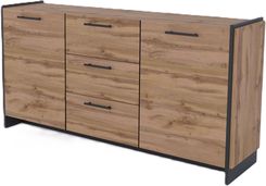 Zdjęcie Mebel Bos KOMODA AMINO 2D3S DĄB WOTAN / CZARNY - Brzeg