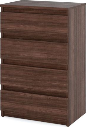 Hurtownia-Mebli Komoda Z 4 Szufladami Do Salonu Sypialni 60Cm Hugo Pojemna Szafka Dąb Wenge