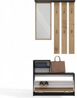 Topeshop Garderoba Przedpokojowa VERA z Lustrem i Szafką na Obuwie (TGVERVERAATDA)