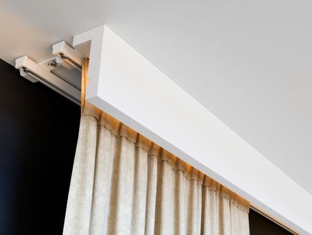 Decor System Karnisz Sufitowy Podwójny Biały ZS Z Maskownicą 15 cm LKO3A