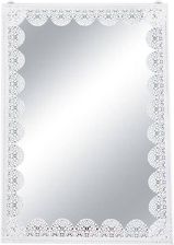 Zdjęcie Lustro białe w koronkowej metalowej ramie - Bartoszyce