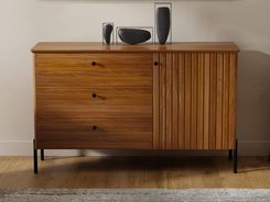 Zdjęcie Komoda Drewniana Bukowa Lamelo Szer. 143cm Dąb Rustikal - Miechów