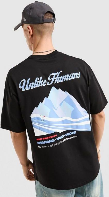 Unlike Humans Top UNLIKE HUMANS T-SHIRT BOARDER TEE BLK-BLK - Ceny i opinie - Ceneo.pl