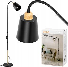 Zdjęcie Lampa stojąca Virone kolekcja Grace czarna 160cm E27 18W (LS6B) - Libiąż