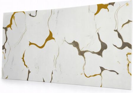 PŁYTKI SAMOPRZYLEPNE PANEL PCV BIAŁY ZŁOTE SMUGI 60x30 cm