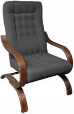 Fotel Finka Krzy�ak Bukowy Ciemnoszary