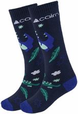 Zdjęcie Skarpety narciarskie dla dzieci - 2 pary - Night Sky Dino - Frampol