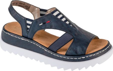 Rieker Sandals V44Y5-14, Damskie, sandały, Granatowy