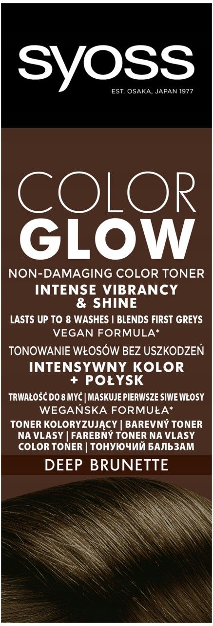 Zdjęcie Syoss Color Glow Toner Koloryzujący Do Włosów Głęboki Brąz 100ml - Miastko