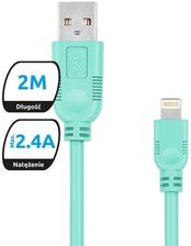 Zdjęcie Produkt z outletu: Kabel Usb - Lightning Apple Iphone 2M Miętowy Exc Whippy - Dobrzyń nad Wisłą