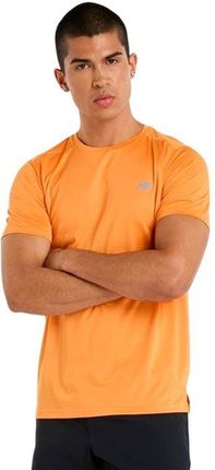 men’s short sleeve t-shirt new balance sport essentials orange - s64205124