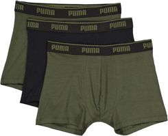 Zdjęcie Bokserki męskie Puma BOXERS 3-PACK zielone 94713002 - Żerków