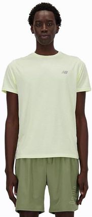 men’s short sleeve t-shirt new balance sport essentials lemon - s64205137