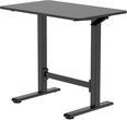 Spacetronik Biurko regulowane pneumatycznie SPEO101 czarne 80x50 cm z regulacją 70–115 ergonomiczne sit stand bez kabli