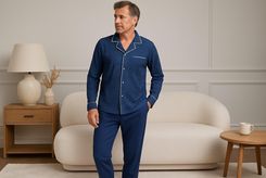 Zdjęcie Piżama męska rozm. XXL P751310 B11 Navy Blue - Sułkowice