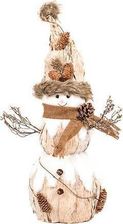 Zdjęcie Bałwanek z DREWNA I KORY FEERIC CHRISTMAS 51 CM - Zielonka