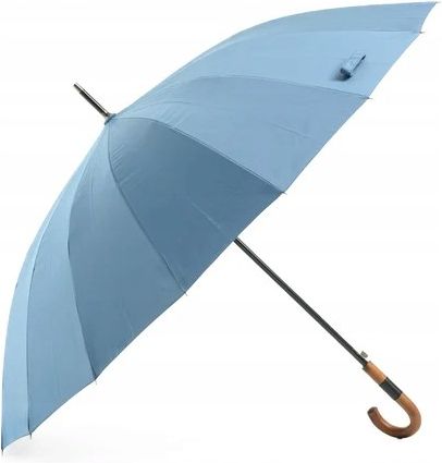Parasol KRAGO PRIME z drewnianą rączką – niebieski
