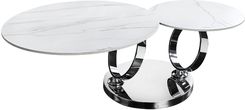 Zdjęcie Invicta Interior STOLIK KAWOWY DANCING RINGS II CERAMIKA BIAŁY (46318) - Mikołów