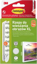 Zdjęcie Rzepy do Wieszania Obrazów Duże XL 4 Pary Białe Command - Tuchów