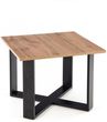 Halmar Ława Venom Cross, stolik do małych wnętrz w stylu loftowym, drewniany blat (CK8204)