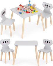 Zdjęcie Zestaw Mebli Dla Dzieci Stolik + 2 Krzesła Koala Ecotoys - Dobra