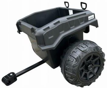 Przyczepa Przyczepka Do Quad Auto Na Akumulator Zaczep + Łopatka I Grabki