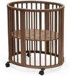 Stokke Sleepi Mini V3 Owalne Łóżeczko Dziecięce-Warm Brown 410900