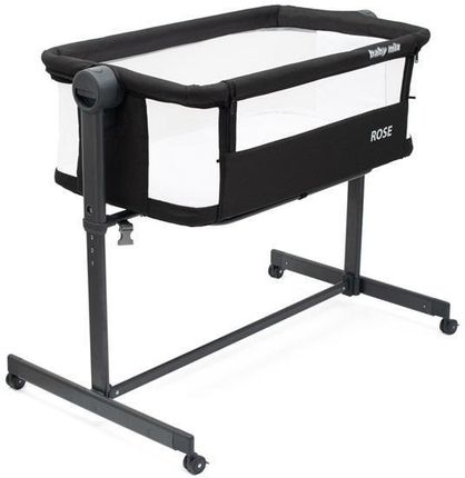 Baby Mix Łóżeczko dostawka Rose czarne 8596164151204