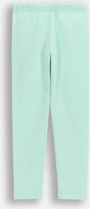 Legginsy z długą nogawką miętowe gładkie z gumą w pasie