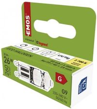 Zdjęcie Emos Żarówka halogenowa G9 25W Ciepła Biała 2700K 260lm - Kęty