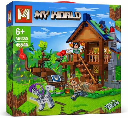 Klocki Konstrukcyjne Domek Na Drzewie 465 El. Zestaw Typu Minecraft 6+