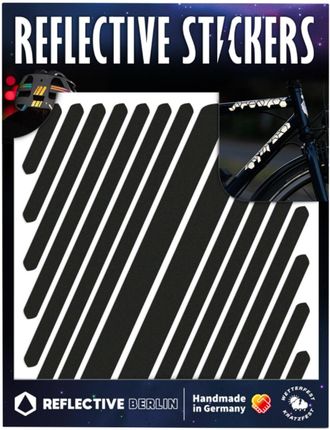 Reflective Berlin Odblaskowe Naklejki Na Kask Czarne