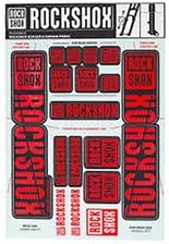 Zdjęcie Rockshox Naklejki Boxxer/Domain Dual Crown Czerwone 35mm - Wyrzysk