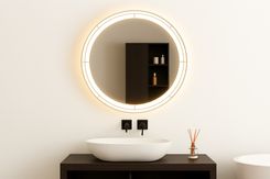 Zdjęcie Lustro Okrągłe Led Havana 95Cm - Murowana Goślina