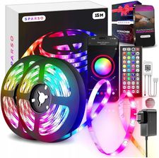 Zdjęcie Taśma LED RGB 15m Sparso (5900641102840) - Biskupiec
