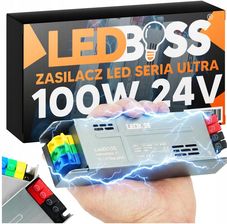 Zdjęcie Ledboss Zasilacz Led 100W 24V Ultra Slim Zaciski Soft Start Transformator - Suchowola