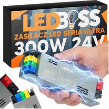 Zdjęcie Ledboss Zasilacz Led 300W 24V Soft Start Zaciskami Ściemniacz Transformator - Goniądz