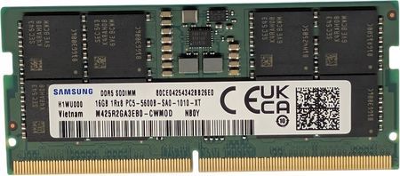 Podzespoły do laptopa Samsung Pamięć Ram Ddr5 Do Laptopa 16Gb