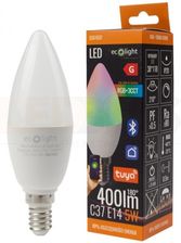 Zdjęcie Ecolight Żarówka LED E27 5W 230V 210° RGB+CCT Smart - Bielsko-Biała