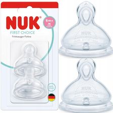 Zdjęcie Nuk Smoczek Do Butelki Silikonowy 6M+ First Choice Flow Control - Jordanów
