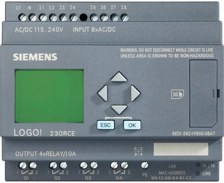 Siemens 6ED1052-1MD00-0BA4 Logomodul Modulo 12/24RC Siemens 6ED1052-1MD00-0BA4 Logomodul Modulo 12/24RC