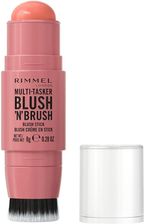 Zdjęcie Rimmel Multi Tasker Blush 'N' Brush Kremowy Róż W Sztyfcie 100 Cotton Candy 8g - Bartoszyce