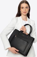 Zdjęcie Torba na laptopa 13” z imitacji skóry czarna - Warszawa