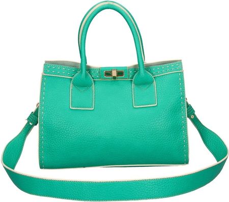 Pink Box Torebka Damska Elegancka Kuferek Mały Miętowy (De127351)